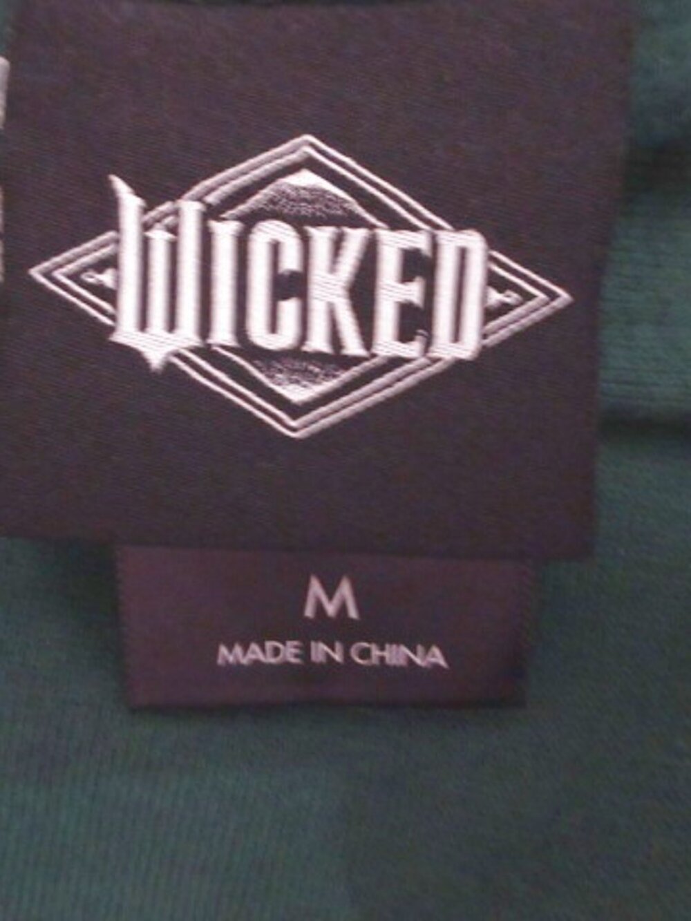 Wicked Emerald City Bomber Jacket Size M Glitter Embroidered Oversized Varsity - Picture 4 of 11